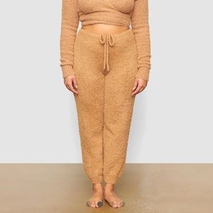 NWT SKIMS Cozy Knit Joggers sweatpants new camel